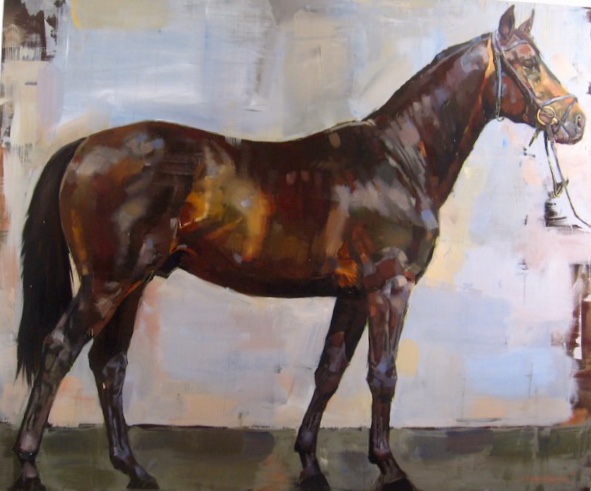 oil painting of horse